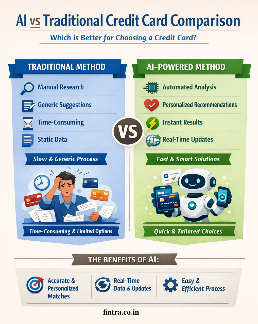 AI vs Traditional Credit Card Comparison