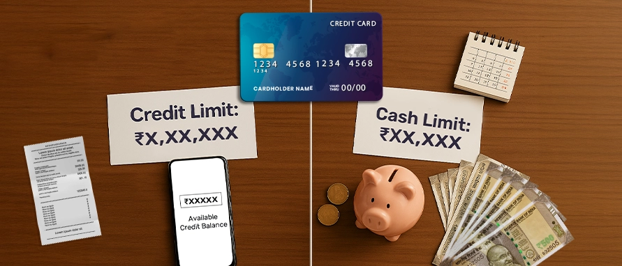 Credit Limit vs Cash Limit: Key Differences, Charges & Credit Score Impact